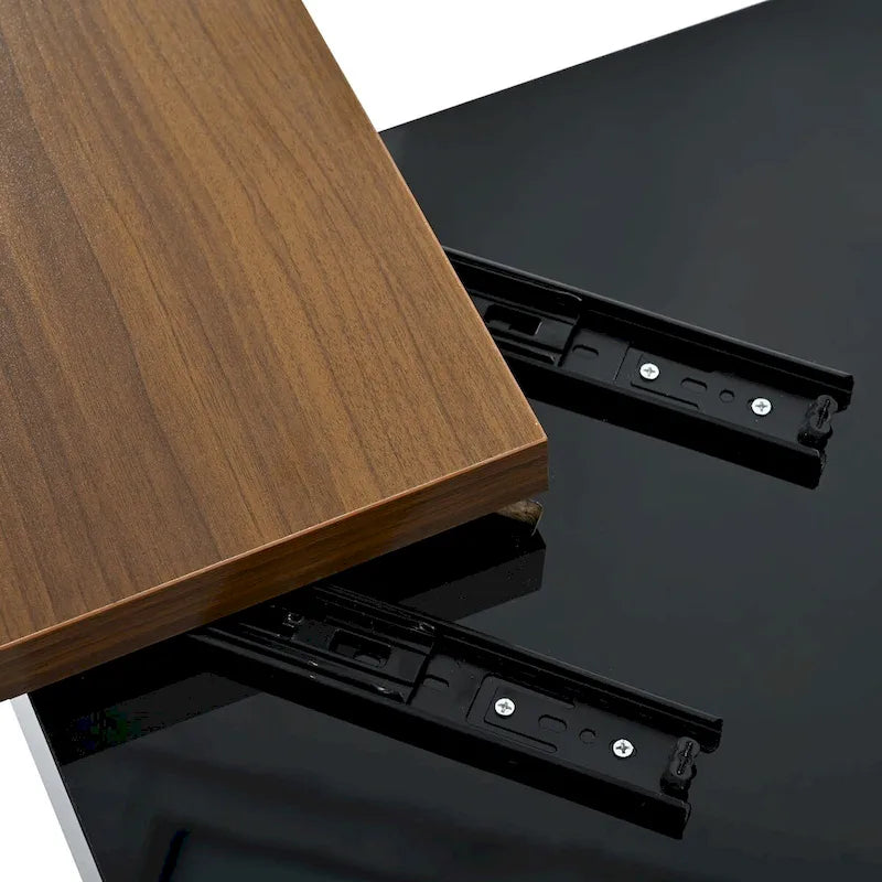 Table basse carrée moderne en bois-17