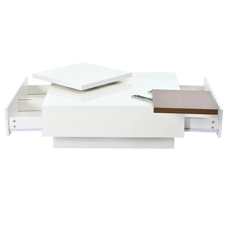 Table basse carrée moderne en bois-20