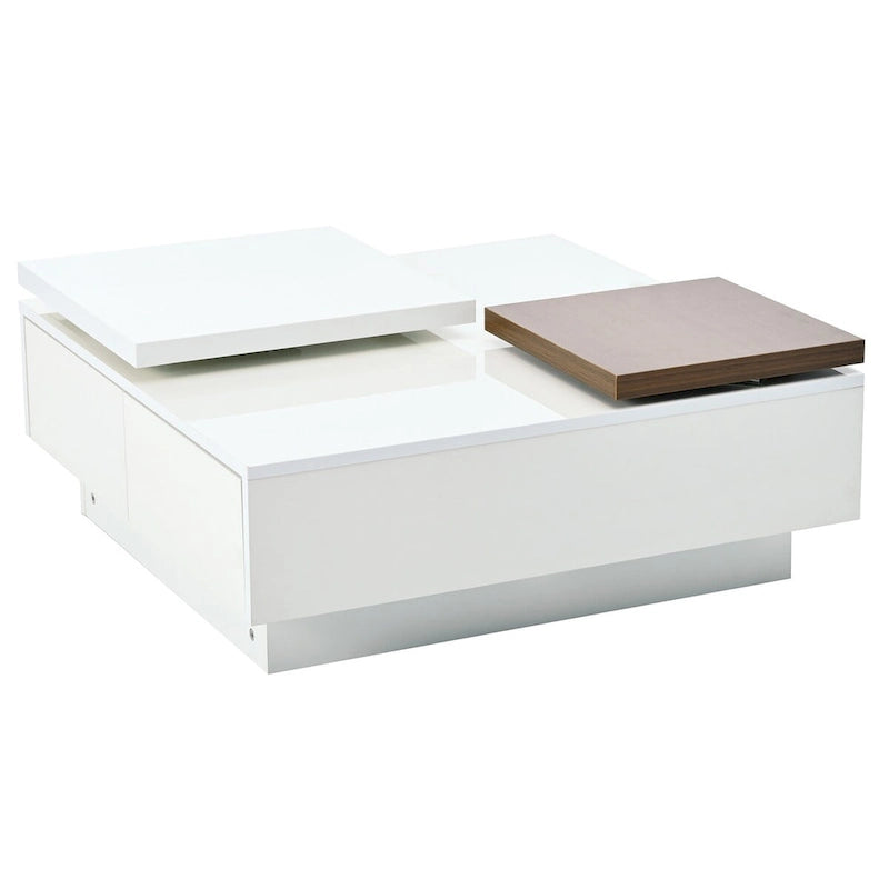 Table basse carrée moderne en bois-22