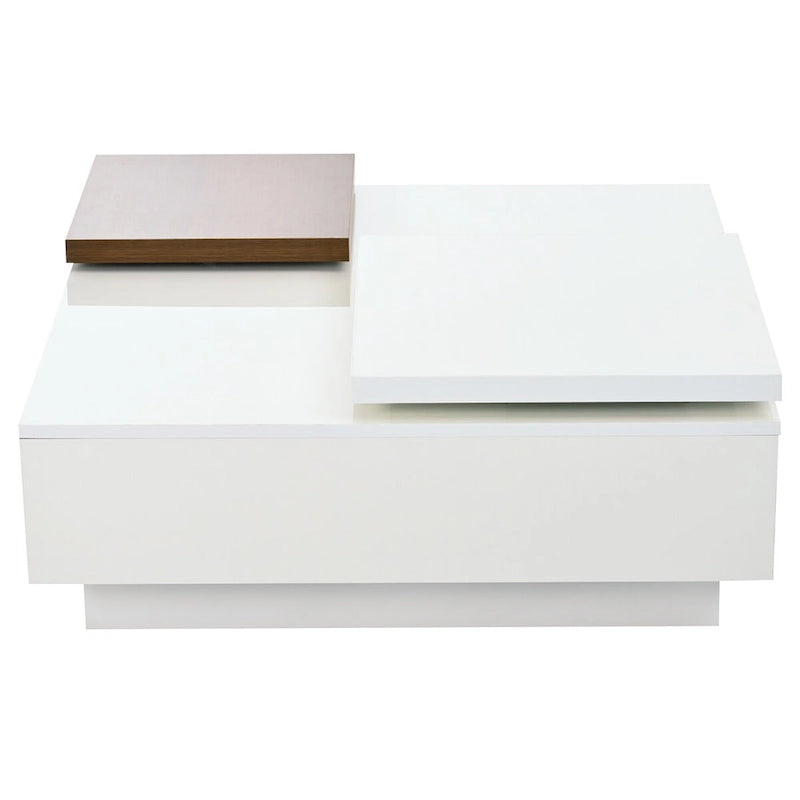 Table basse carrée moderne en bois-26