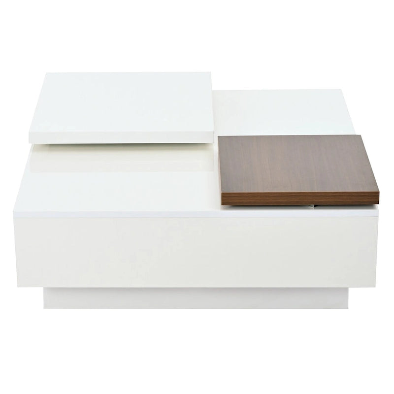 Table basse carrée moderne en bois-28