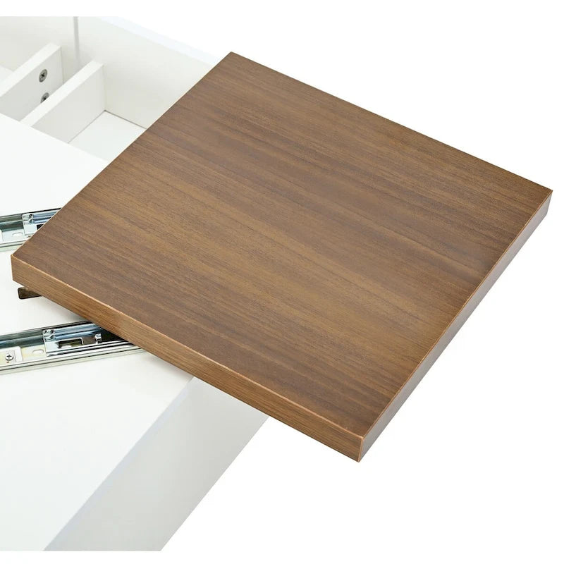Table basse carrée moderne en bois-29