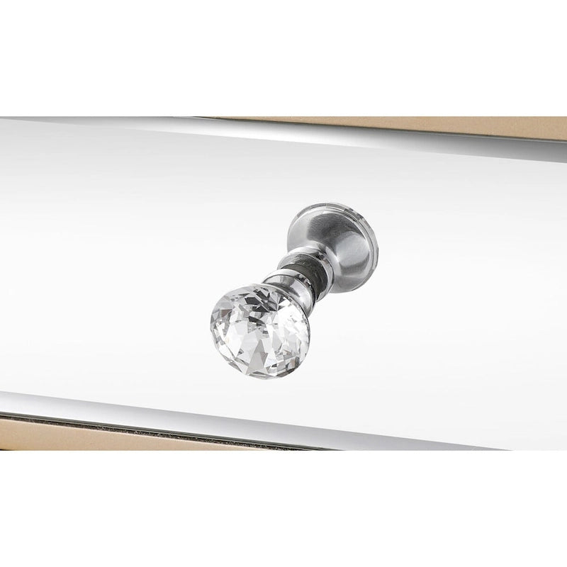 Meuble de chevet multifonctionnel avec miroir champagne, dimensions : L 19,7 x P 15 x H 26 cm.-8