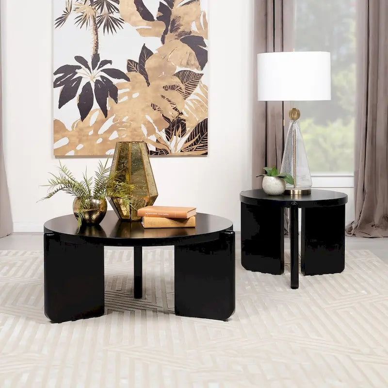 Table basse ronde Harrison Black-5