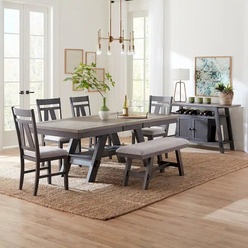 Ensemble de table rectangulaire 6 pièces Lawson-36