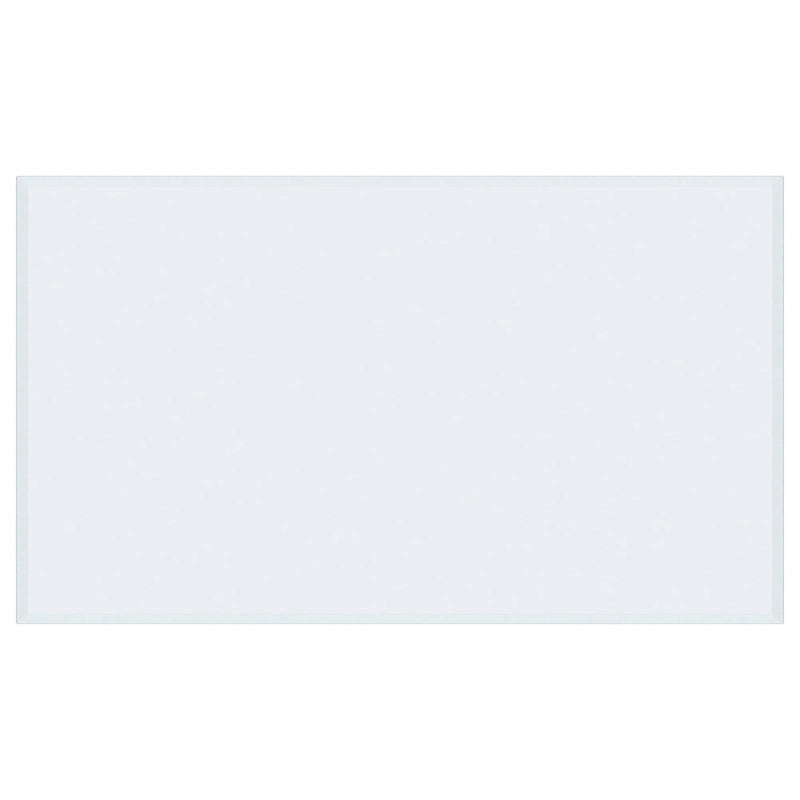 Plateau rectangulaire décontracté en verre trempé transparent-15