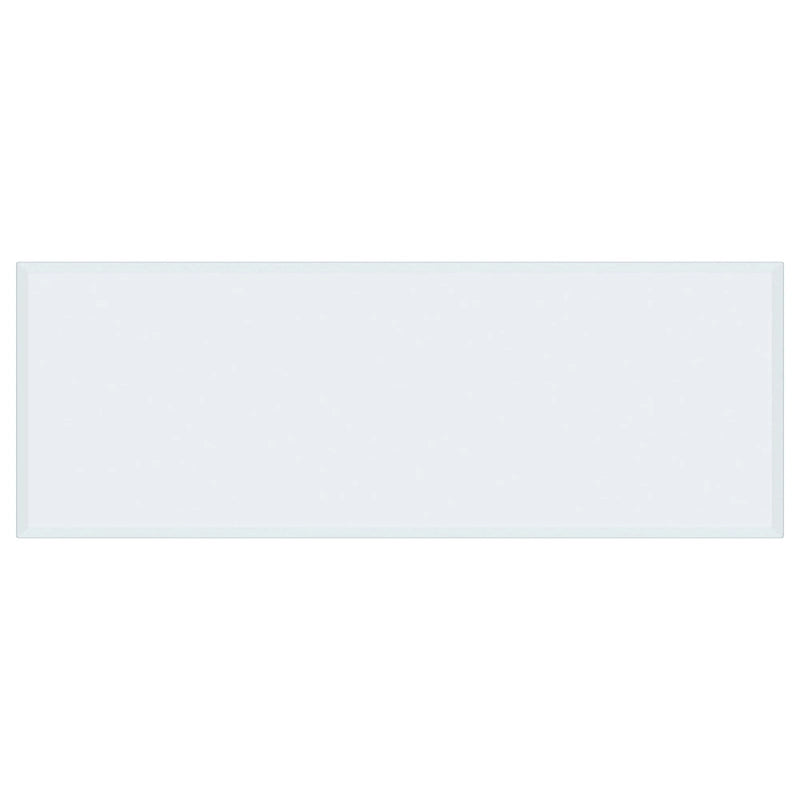 Plateau rectangulaire décontracté en verre trempé transparent-17