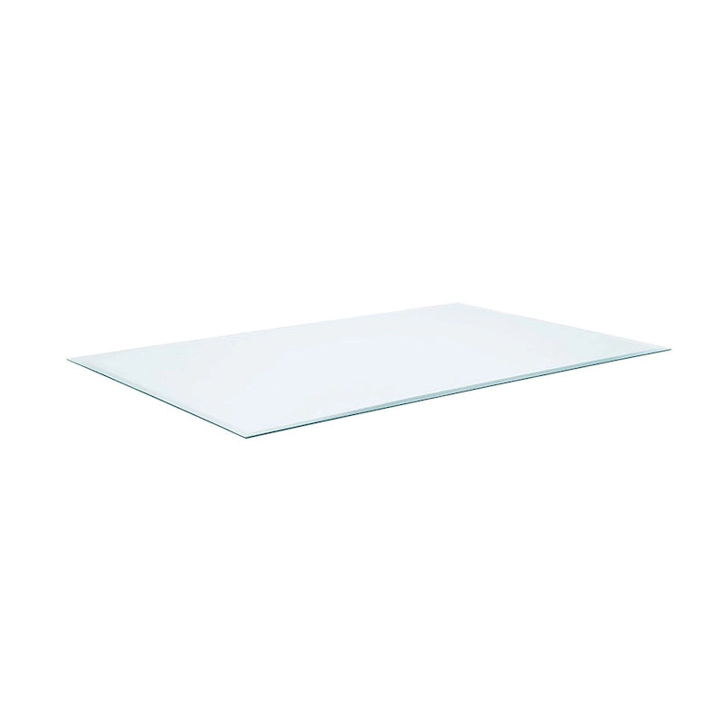 Plateau rectangulaire décontracté en verre trempé transparent-20