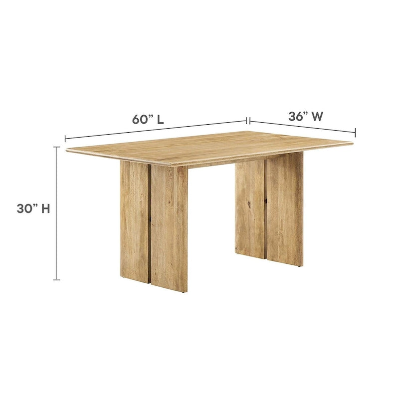 Table de salle à manger en bois Amistad 60-8