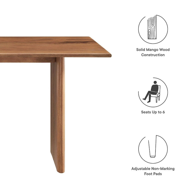 Table de salle à manger en bois Amistad 60-20