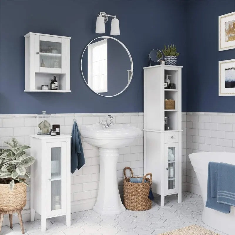Armoire de rangement pour salle de bain - 11,75 po (P) x 13 po (L) x 32 po (H)-4