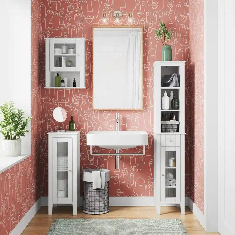 Armoire de rangement pour salle de bain - 11,75 po (P) x 13 po (L) x 32 po (H)-5