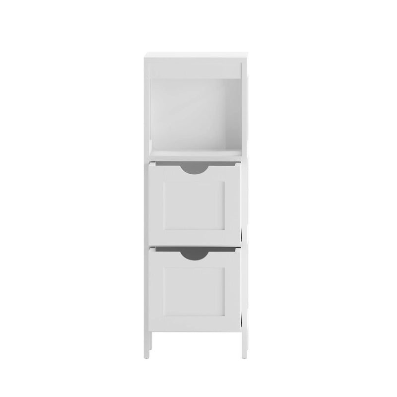 Organisateur de rangement de salle de bain de style campagnard avec tiroirs et étagère ouverte-10