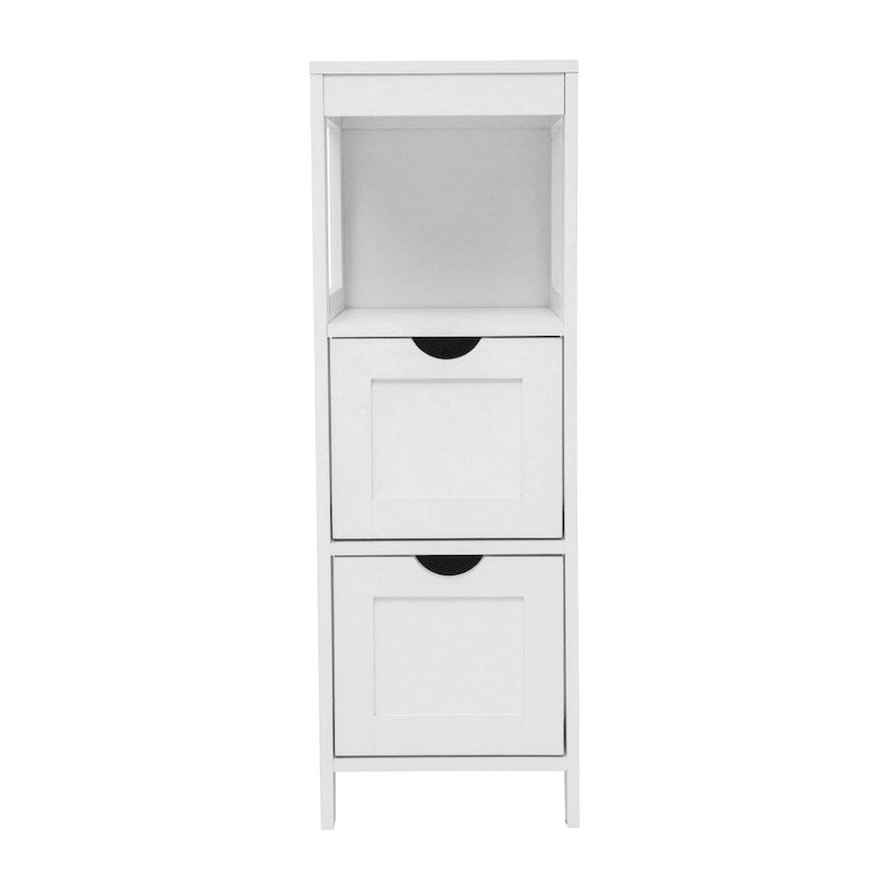 Organisateur de rangement de salle de bain de style campagnard avec tiroirs et étagère ouverte-13
