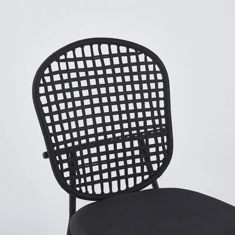 Chaise Sennit, lot de 4, chaise de salle à manger, chaise de café, convient pour la salle à manger et le salon.-7