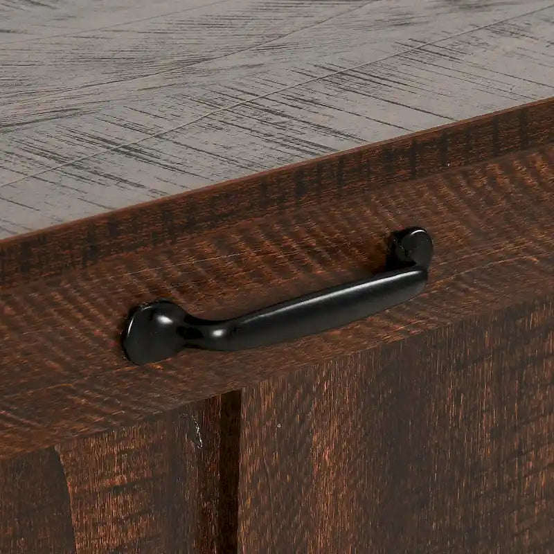 Îlot de cuisine avec double poubelle basculante et rangements-15