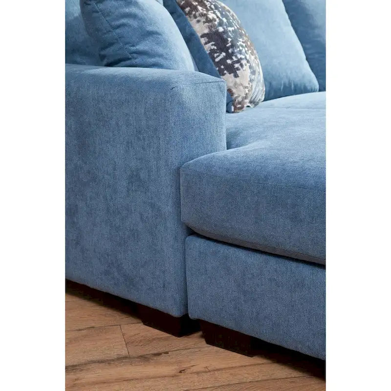 Canapé d'angle en forme de U American Furniture Classics Bluebell modèle A414V5-K2 avec 4 coussins décoratifs-9