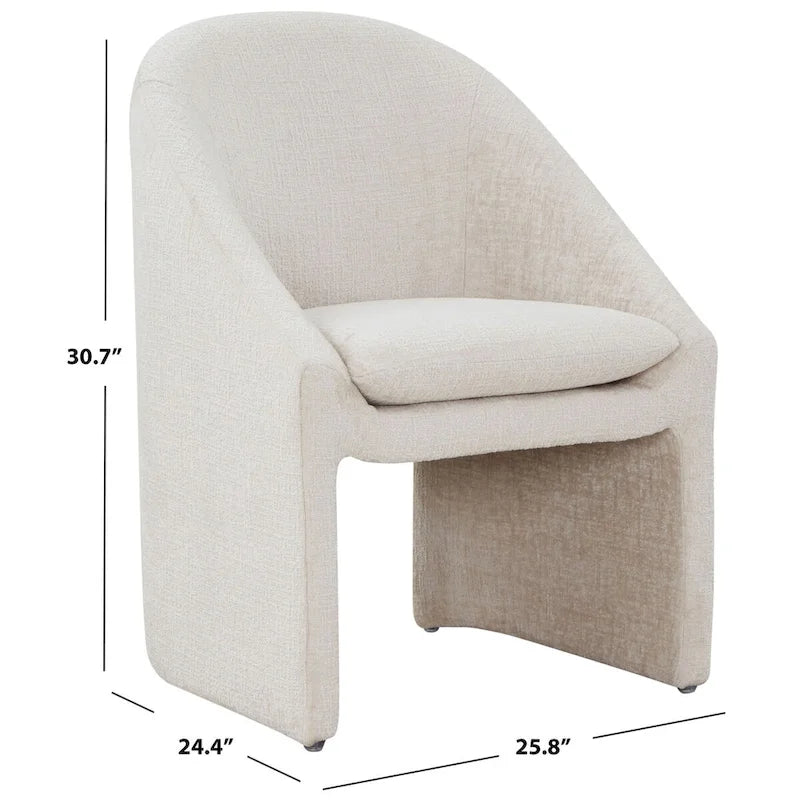 Chaise de salle à manger SAFAVIEH Couture Kagan Chenille 48 cm (26 po L x 24 po P x 31 po H)-2