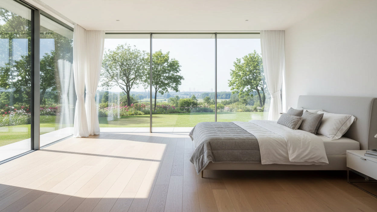 KingSizeFloatingBedwithHeadboardStorageandRGBLEDLights,Beige