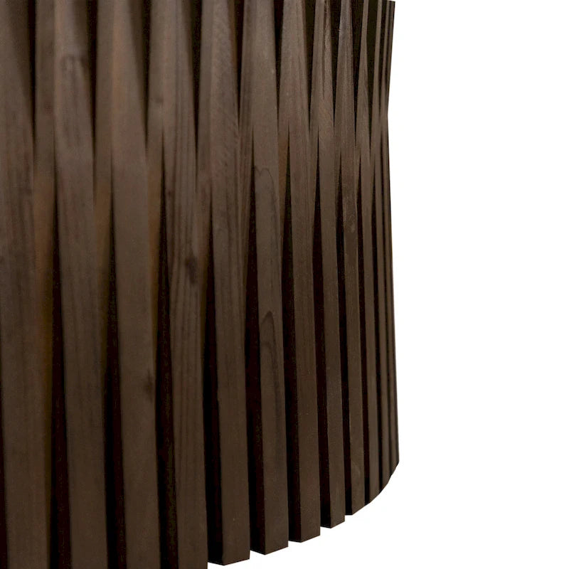 Ensemble de 2 tables basses avec motif texturé vertical en relief pour salon-11